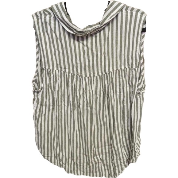 Green & White striped top - Picture 4 of 6